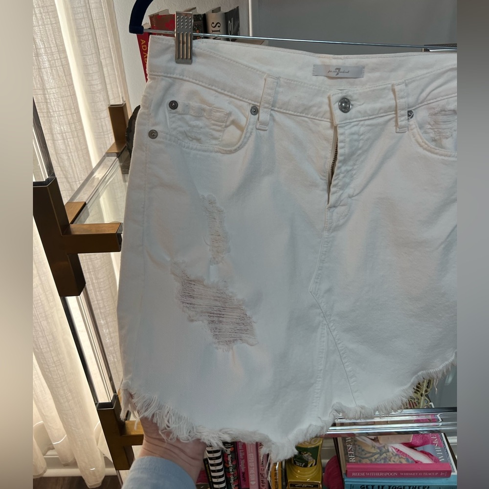 7 For All Mankind Denim Skirt - Picture 2 of 7